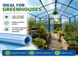 Polycarbonate Roof Panel Roll, Clear Roofing Panels Insulated Rainproof Greenhouse Panels Glass 02534275