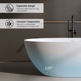 70.8Solid Surface Matte Tub, Solid Surface Soaking Tub, Stone Resin Freestanding Bathtub, Thick W2753P308214