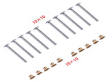 100x 3/16" Medium Flange Collars Replacement for Peterbilt 379 Hucks & Collars MGP98T-R6-10G 83237764
