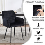 Dining Chairs Set of 1, Upholstered Kitchen Chairs with Comfortable Seat, velvet Dining Chairs with W3112P262801