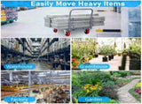 Steel Panel Truck, Heavy Duty Drywall Cart Lumber Cart Platform Truck Flat Cart, 2000lbs, 6" Swivel W1422P208629