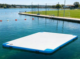 10 X 7ft Large Inflatable Floating Dock Mat Raft Island with Air Pump And Backpack for Pool Beach 11557308