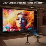 Projector with WiFi and Bluetooth, Upgraded 5G Portable Projectors 4K Supported Native 1080P, 35589178