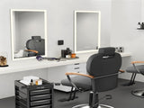 Bright LED Bathroom Mirror 40" x 32" Front Light, 5 Mins Defog, Full HD Reflected, 3 Colors 59867138