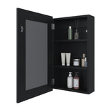 Parks Medicine Cabinet With Included Mirror, Black B128P237175
