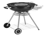 28-Inch Portable Charcoal Grill with Wheels and Storage Holder, Porcelain-Enameled Lid and Ash 40059147