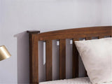 Twin Pine Frame Painted Single-Layer Wooden Curved Headboard and Footboard Frame Wooden 79981219