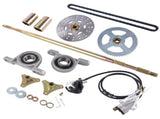 Rear Live Axle Kit w/ Brake Assembly & Chain Replacement for Drift Trike Go Kart ATV Quads 49487816