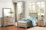 1pc Natural Finish 6-Drawers Dresser w Black Hardware Bedroom Furniture Rustic Contemporary Design B011P145832