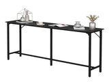 71-Inch Bar Table - 209 lbs Capacity Pub Height Table with Durable MDF Top & Metal Frame, 05021077