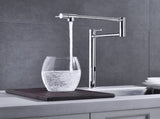 Pot shaped filler folding kitchen faucet with extended handle 18951448