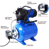 ZNTS 1.6HP Shallow Well Pump with Pressure Tank,garden water pump, Irrigation Pump,Automatic Water W46562965