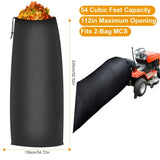 Lawn Tractor Leaf Bag - 54 Cubic Foot Standard Leaf Bag - 112-inch Opening for 2 Bag Material 26577657