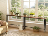 2 Pack 39.4" Narrow Console Sofa Table with Power Outlets and USB Ports, Long 27547211