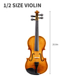 Brand new 1/2 acoustic violin with Hard Case,Violin Bow,Shoulder Rest,Rosin,Extra Strings and 27740187