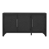 U_Style Designed Storage Cabinet Sideboard with MDFPine veneer , Adjustable Shelves, Suitable for N711P283696B