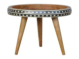 Artisan Furniture Solid Wood Small Dotted End Table B182P280769
