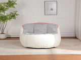 Oversized Bean Bag Chairs,Multicolor Faux Fur Couch Filled with Shredded Sponge,Large Lounger Sofa 46673275