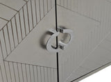 Stylish and Functional 4-Door Storage Cabinet with Pine Legs and MDF, for Living Room Bedroom,and W757P144373
