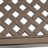 Outdoor Modern Aluminum Dining Table with Woven Accents, Gloss Black 65144.00BZE