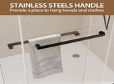 56-60" W x 60" H Frameless Double Sliding Shower Door, Premium 1/4" Thick Tempered Glass With T5595P489719