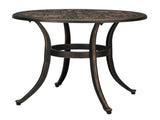 23.6inch Phoenix Table Round Garden Cast Aluminum Table Bronze 25551871