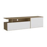 Selma Floating 63" Wide Tv Stand with Two Cabinets, Six Shelves, Cable Management , Entertainment B070P286444