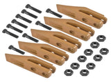 6684447 Skid Steer Bucket Teeth 5PK with Bolt & Nuts 10PK 1A1460 1F7958 Fit for 5/8" Bucket Lip 07139528
