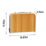 Outdoor Folding Camping Table, 3ft Portable Pinic Table with 3 Adjustable Height, Small Aluminum 82598655