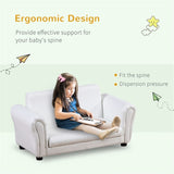 Kids Sofa Set with Footstool-White 18003800