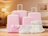 Hardshell Luggage Sets 4 pcs Bag Spinner Suitcase with TSA Lock Lightweight-16"20"24"28" N732P198627U