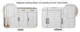 Double Door Narrow Height Slim Floor Standing Cabinet 72104839