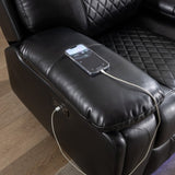 M046 Power recliner with LED Strip BLACK color W1805106083
