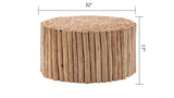 ZNTS T1009-32 Coffee Table Natural B009140748