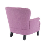 Mirod Vintage-Inspired Upholstered Lounge Chair with Nailhead Trim ,Solid Wood Legs for Stability N760P253374P