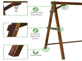188*135*170cm 600lbs Fir Suitable For 4ft Swing Chair Wood Swing Frame Carbonized Color 15911757