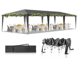10x30ft Outdoor Pop Up Canopy, Portable Instant Canopy Tent for Outdoor Events Party Wedding 10856158