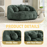 COOLMORE Bean Bag sofa Lazy Sofa Durable Comfort Lounger High Back Bean Bag Chair Couch for Adults W395P199622