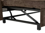 56.9" Loveseat Sofa Pull-out Sofa Bed Sleeper Sofa with a Reversible Backrest Cushion, Side Pockets, N719P208853D