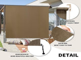 7'X6' walnut HDPE spliced roller shutter 29238930