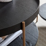 2-Piece Modern 2 tier Round Coffee Table Set for Living Room,Easy Assembly Nesting Coffee Tables, W2582P167726