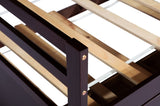 Twin Size Bed Headboard, Footboard, Trundle and Three Storage Drawers, Twin Size Pine Wood Bed W504P197165