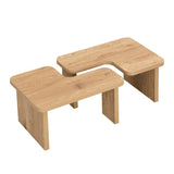 47.24*23.62 inch and 35.43*31.49 inch Rectangle Wood Detachable Coffee Table, Single L Shape W2317P233130
