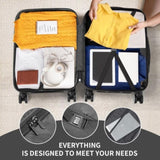 Luggage Set of 3, ABSPC Hardside Suitcase Sets with TSA Lock 4 Spinner Wheels, Lightweight Trolley 11457993