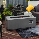 Outdoor Fire Pit Propane Fire Table with Tank Holder W853P270562