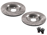 Front 302mm Brake Rotors Kit fit for Jeep Wrangler 2007-2018/Wrangler JK 2018 S53040 25736130