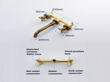 Bathroom Faucet Wall Mounted Bathroom Sink Faucet-Archaize 52882513
