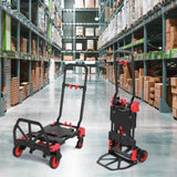150kg 2-in-1 luggage trolley red 58885307