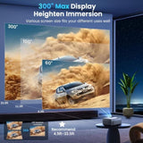 Projector with WiFi and Bluetooth, Projector 4K Support Native 1080P Projector, 5G WiFi FUDONI 48222369