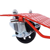 Car Dolly, Heavy Duty Wheel Dolly,4 Tire Wheel Dolly Car Stakes 6000lbs Capacity,RED W46591449